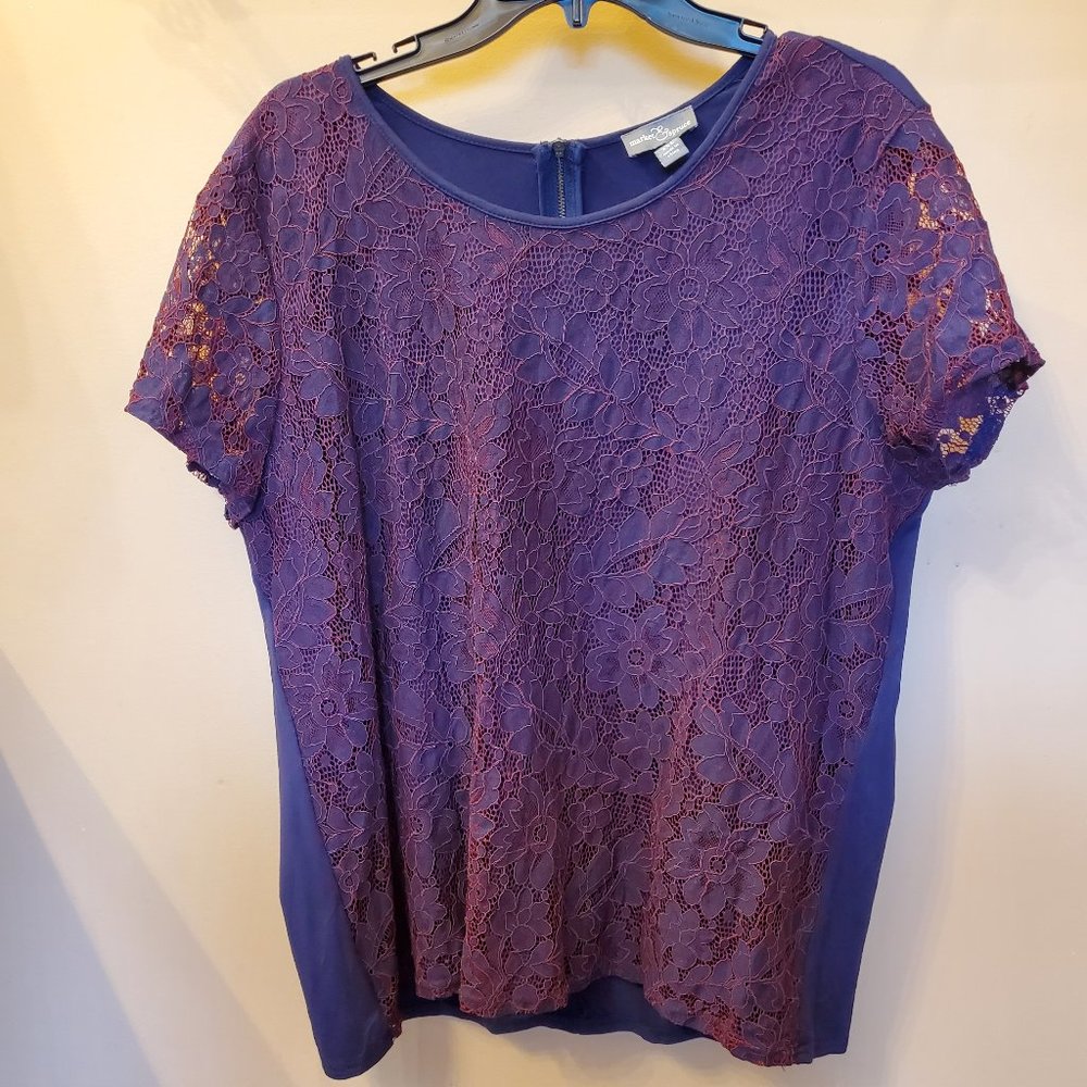 MARKET & SPRUCE Hans Crochet Front Top